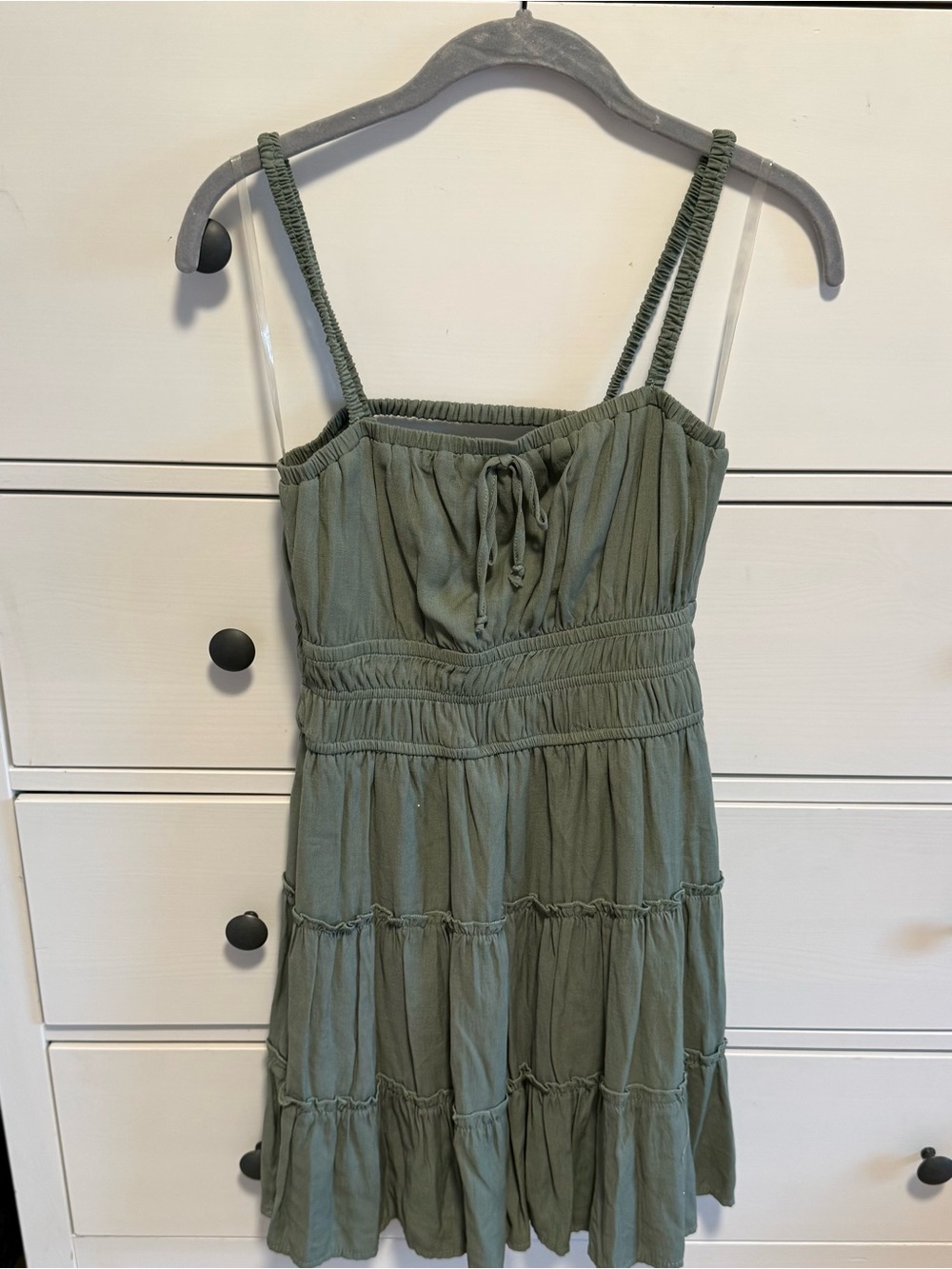 Trixxi Olive Green Sundress XS